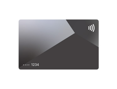 Credit Card, front, Apple logo in top left, cardholder name in middle left Marisa Robertson, card chip in middle right